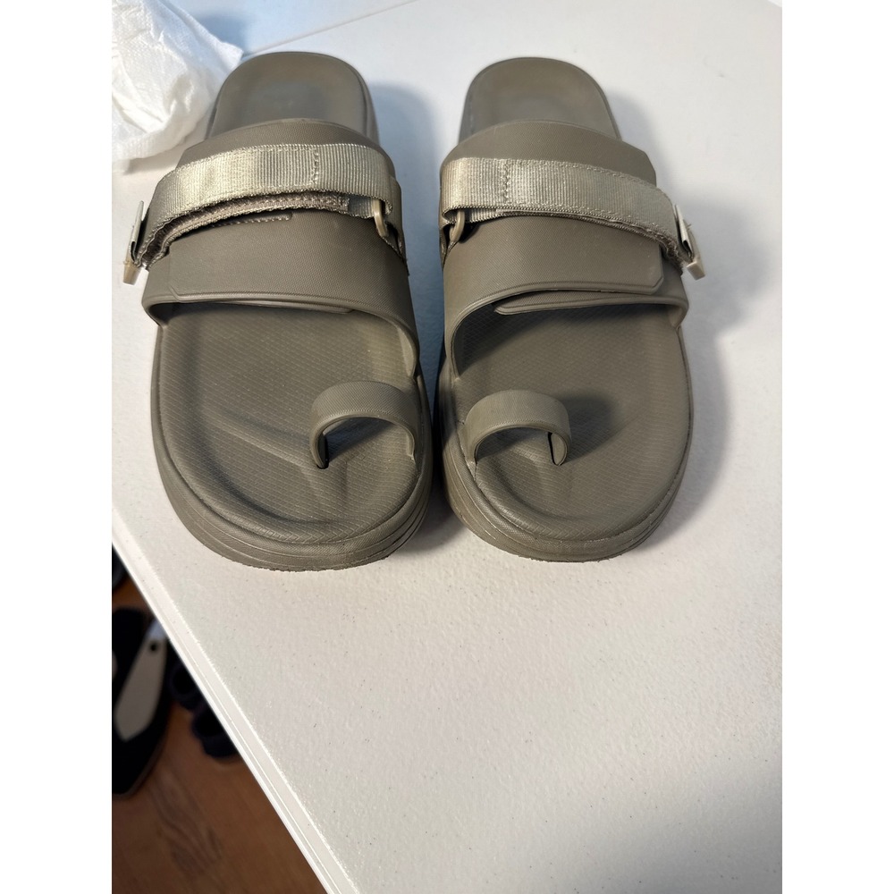 Suicoke Padri-t Olive Green Toe Loop Slides Mens Adjustable Strap Sandals Sz 12 - Picture 13 of 13